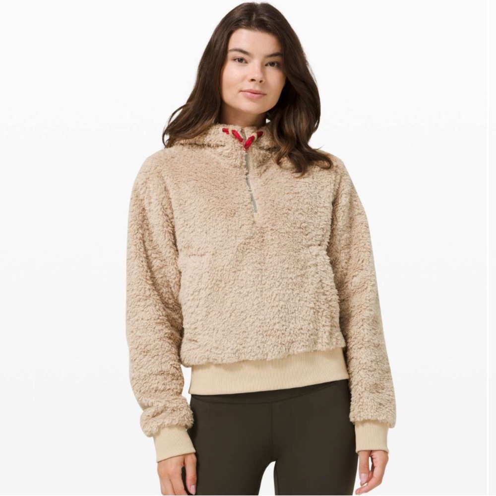 LAST CHANCE | Lululemon Oh So Sherpa Half Zip in Trench